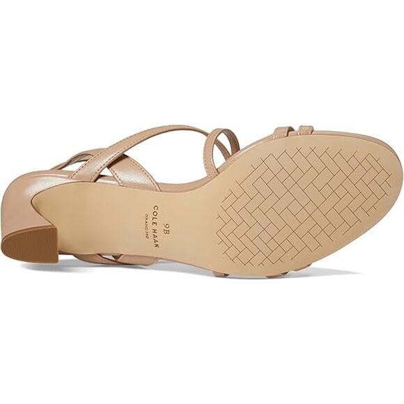 NWT Cole Haan Women's Addie Strappy Sandals Heeled, Brush Leather-Size 9 - Picture 7 of 7